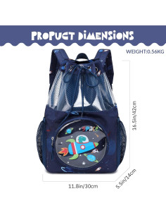 Mochila de Cuerda Mygreen para Niños - Diseño 3D Animales 2