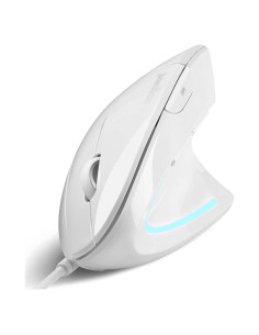 Ratón Ergonómico Vertical Perixx PERIMICE-513W Blanco 1000/1600 DPI