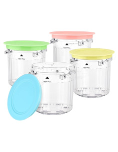 Recipientes y Tapas Ninja Creami Breeze 16oz - Paquete de 4