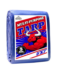 Lona Impermeable MVPNET 1.52x2.13m Azul 5mil UV Resistente