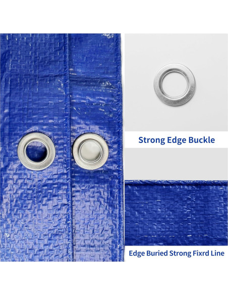 Lona Impermeable MVPNET 1.52x2.13m Azul 5mil UV Resistente