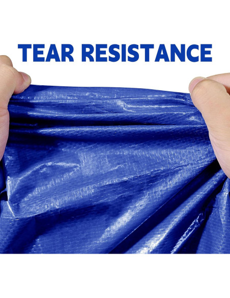 Lona Impermeable MVPNET 1.52x2.13m Azul 5mil UV Resistente