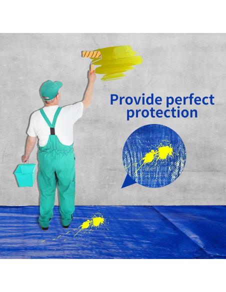 Lona Impermeable MVPNET 1.52x2.13m Azul 5mil UV Resistente