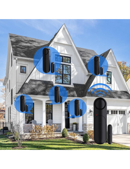 Alarma Inalámbrica de Puerta y Ventana Metak D130 - 120dB, Paquete de 2