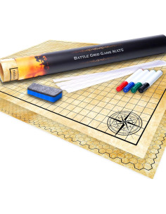 Tapete de Juego DnD TIDYBOSS 91x122cm + 96 Anillos de Condición 2