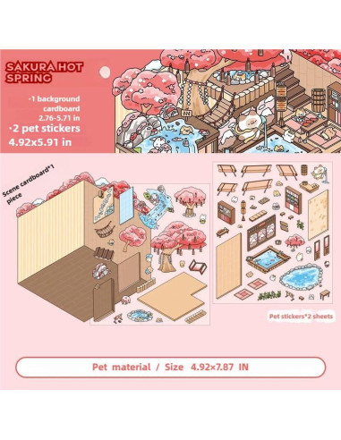 10 Juegos de Pegatinas 3D DIY LIFCIUSO - Escenas Creativas