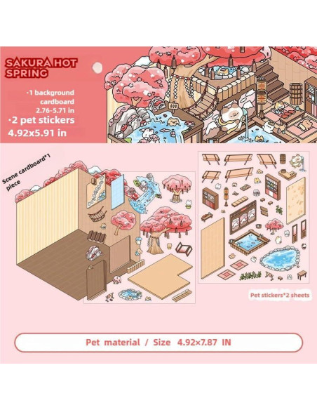 10 Juegos de Pegatinas 3D DIY LIFCIUSO - Escenas Creativas