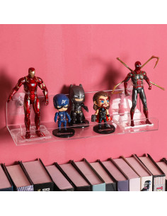 Estante Flotante Sooyee 8 Piezas Acrílico Transparente 38.1x12.1 cm 2