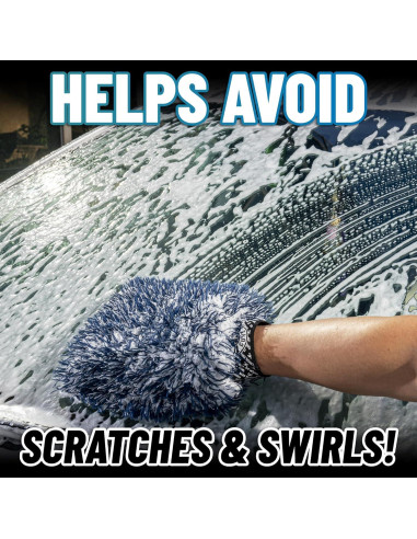 Mitón de Lavado Dually Chemical Guys - Microfibra Doble, 2 Piezas
