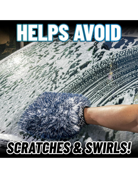 Mitón de Lavado Dually Chemical Guys - Microfibra Doble, 2 Piezas