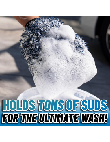 Mitón de Lavado Dually Chemical Guys - Microfibra Doble, 2 Piezas