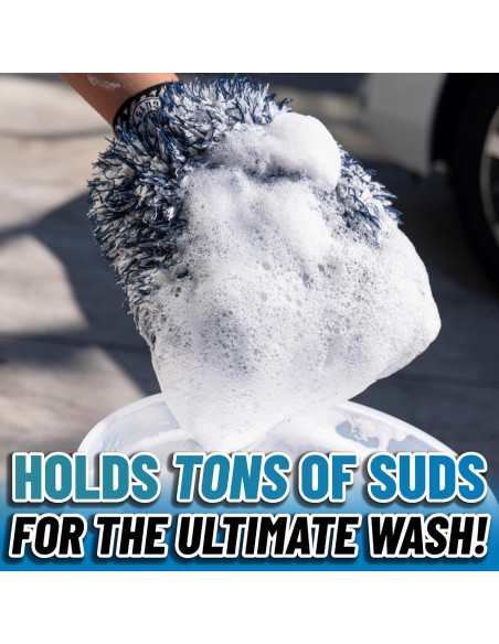 Mitón de Lavado Dually Chemical Guys - Microfibra Doble, 2 Piezas