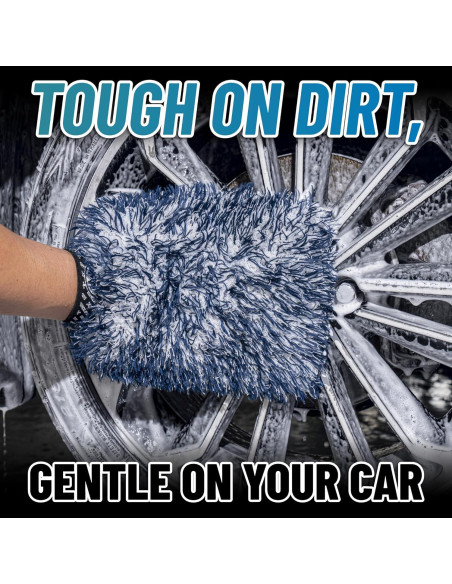 Mitón de Lavado Dually Chemical Guys - Microfibra Doble, 2 Piezas