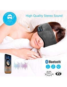 Máscara para dormir Sure con auriculares Bluetooth - Inalámbrica, bloqueadora de luz, sonido estéreo 2