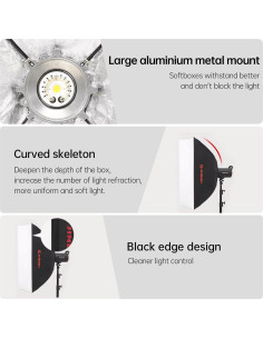 Softbox Rectangular JINBEI 60x90cm con Montura Bowens 2