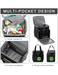 Bolsa de Aseo para Mascotas BABEYER Negra 27.94x23.11x29cm 2