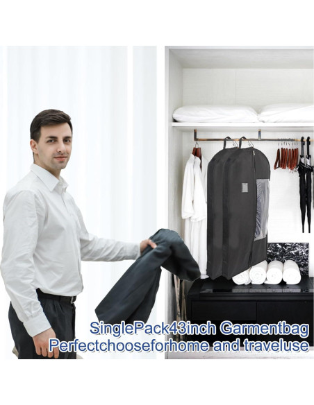 Bolsas de Ropa Colgantes Stykontin 3 Piezas 110 cm Negro