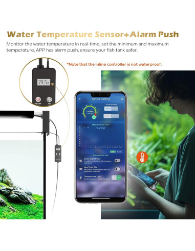 Luz de Acuario GLOWRIUM 58 cm Control Bluetooth y WiFi