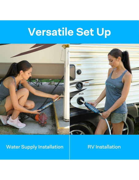 Filtro de Agua Inline SpiroPure SP-RV100 para RV y Marina