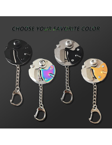 Cuchillo Plegable Multiherramienta EDC Genérico Arcoíris 4.19cm