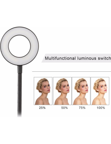 Anillo de Luz LED Sokani con Soporte para Teléfono Móvil