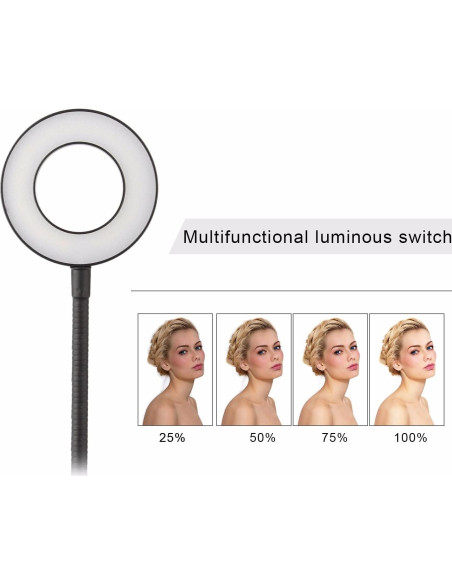 Anillo de Luz LED Sokani con Soporte para Teléfono Móvil