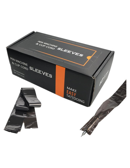 Cubiertas de Clip para Máquina de Tattoo EZ - 100 Pcs Negras