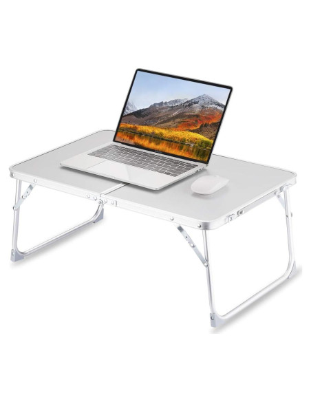 Mesa Plegable para Laptop SUVANE Gris, Soporte Portátil 39x59 cm