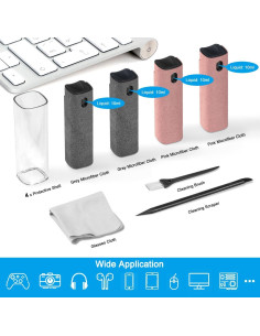 Kit Limpiador de Pantallas 4 Piezas walrfid - Spray y Paño 2