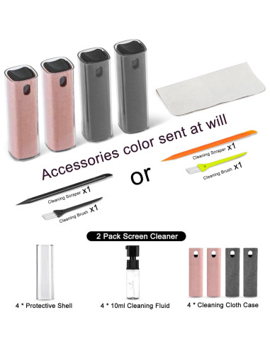 Kit Limpiador de Pantallas 4 Piezas walrfid - Spray y Paño