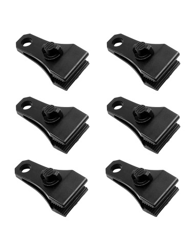 Clips de Lona Grande CLIO - 6 Pcs Alta Resistencia Nylon