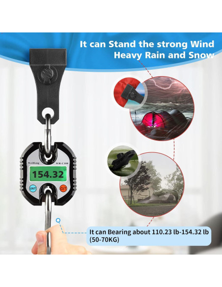 Clips de Lona Grande CLIO - 6 Pcs Alta Resistencia Nylon