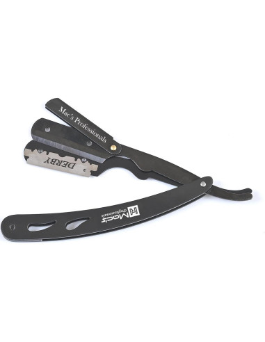 Maquinilla de Afeitar Recta Macs Profesional con 100 Cuchillas