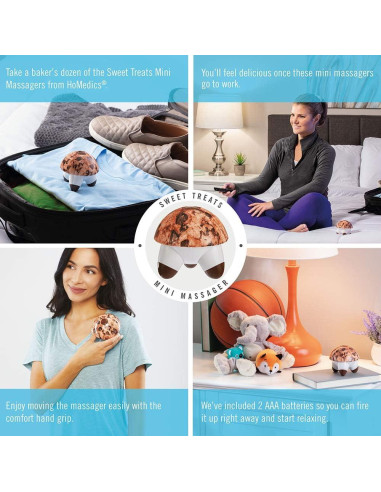 Mini Masajeador Vibrante HoMedics Galleta 1 Cuenta