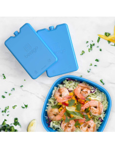 Paquete de 4 Paquetes de Hielo Ultra Delgados Bentgo Azul 2