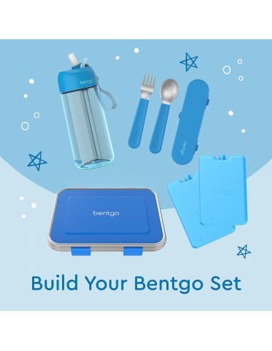 Paquete de 4 Paquetes de Hielo Ultra Delgados Bentgo Azul