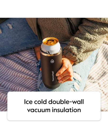 Enfriador de Latas Slim ThermoFlask Acero Inoxidable 355 ml Azul