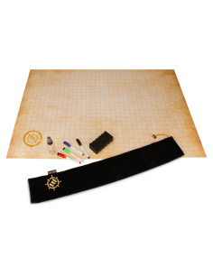Matriz de Cuadrícula RPG ENHANCE 60x90 cm con Marcadores y Bolsa