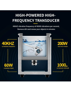 Limpiador Ultrasónico 2L ACMESONIC Digital Acero Inoxidable 2