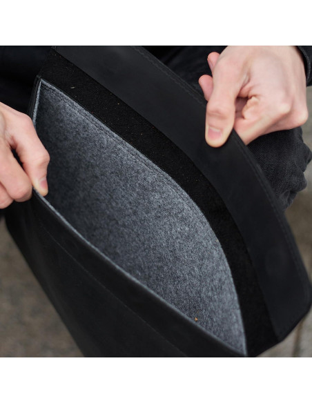 Funda de Cuero Negro para MacBook Air/Pro 13" INCARNE Funda de Cuero Negro para MacBook Air/Pro 13" INCARNE