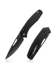 Cuchillo Plegable FLISSA EDC Acero D2 8.9 cm Mango G10 Negro