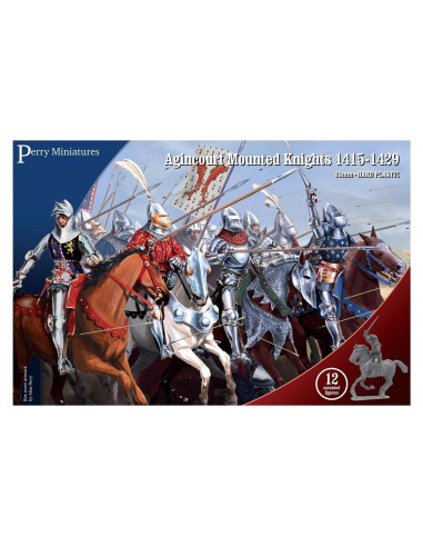 Caballeros Montados de Agincourt Perry Miniatures 28mm - 12 Figuras