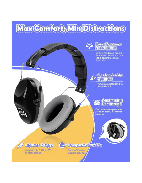 Auriculares PROHEAR 032 para Niños - Cancelación de Ruido 25dB