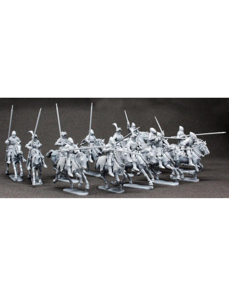 Caballeros Montados de Agincourt Perry Miniatures 28mm - 12 Figuras