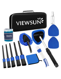 Kit de Limpieza de Interior de Coche Viewsun 14 Piezas