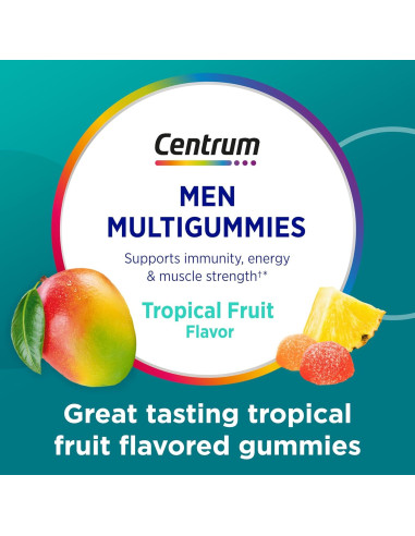 Centrum Gomas Multivitamínicas para Hombres 100 Unidades