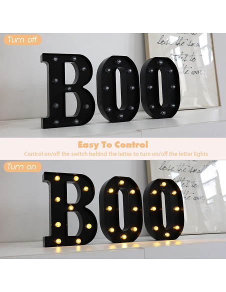 Letras Iluminadas LED Hirbisnis Negras para Decoración de Fiesta