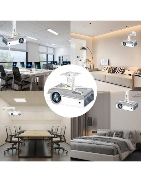 Soporte de Proyector 2-Be-Best Ajustable 40-60cm Blanco