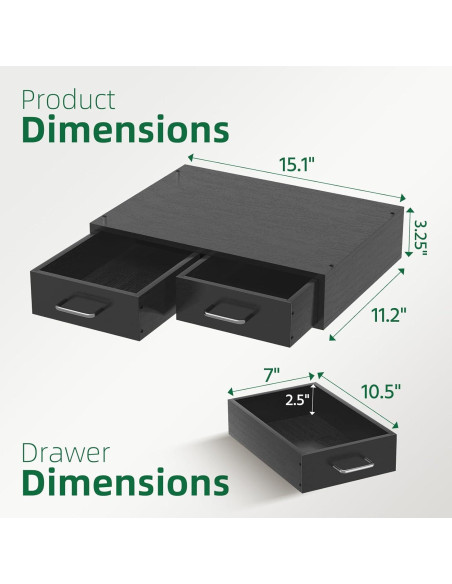 Organizador de Cajón para K Cups Simple Trending Negro 30 Cápsulas