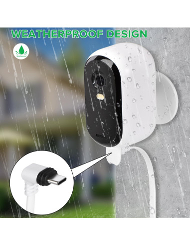 Cable de Alimentación 7.5m ALERTCAM para Cámara Arlo Essential 2K